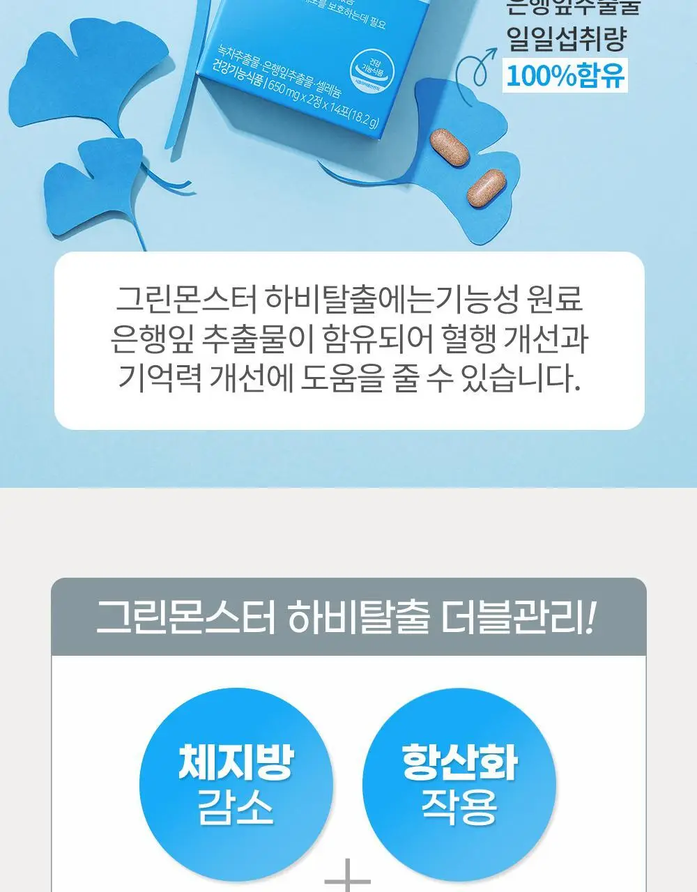 [체지방감소/혈행개선] 그린몬스터 다이어트 스페셜4 하비탈출 14포 (2주분) 상세페이지 17
